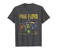 Pink Floyd Band Prism Camiseta, Hombre, Jaspeado Oscuro, XL