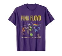 Pink Floyd Band Prism Camiseta, Hombre, Morado, M