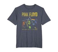 Pink Floyd Band Prism Camiseta, Hombre Tallas Grandes, Azul Jaspeado, 2X Alto