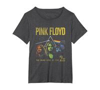 Pink Floyd Band Prism Camiseta, Mujer Tallas Grandes, Jaspeado Oscuro, 3XL Grande