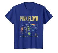 Pink Floyd Band Prism Camiseta, Niños, Azul Real, 10 años
