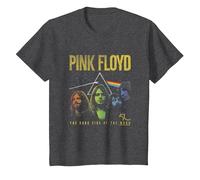 Pink Floyd Band Prism Camiseta, Niños, Jaspeado Oscuro, 3 años