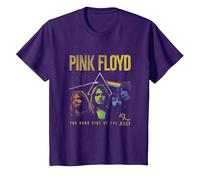 Pink Floyd Band Prism Camiseta, Niños, Morado, 6 años