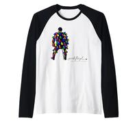 Pink Floyd - Bombilla Colorida para Hombre, Color Rosa Camiseta Manga Raglan