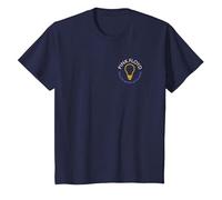 Pink Floyd - Bombilla con Sonido Delicado de Trueno Camiseta, Niños, Azul Marino, 8 años