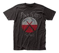 Pink Floyd - Camiseta para hombre, diseño envejecido de martillos, ajustada negro antracita Medium