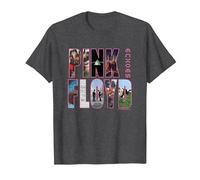 Pink Floyd Cover Camiseta, Hombre, Jaspeado Oscuro, L