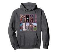 Pink Floyd Cover Sudadera con Capucha, Unisex para Adultos, Jaspeado Oscuro, L