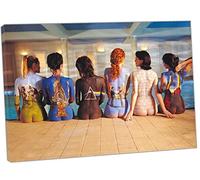 Pink Floyd - Cuadro de catálogo de fotos sobre lienzo enmarcado, decoración del hogar, 102 x 76 cm, 38 mm de profundidad