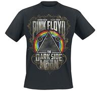 Pink Floyd Dark Side - Gold Leaves Hombre Camiseta Negro L 100% algodón Regular