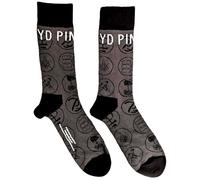Pink Floyd Calcetines oficiales para hombre, color gris carbón (talla 40-48), talla única, gris, Taille unique