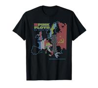 Pink Floyd On Tour 1989 Europa Mapa Ciudades Camiseta