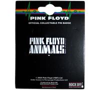 Pink Floyd Pin Metálico Animals Mono Text Logo Oficial