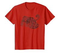 Pink Floyd Pink Logo Camiseta, Niños, Rojo, 8 años