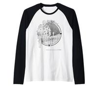 Pink Floyd Silueta de Trueno de Sonido Delicado Floyd Pink Floyd Camiseta Manga Raglan