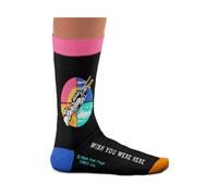 Pink Floyd Collection - Calcetines de algodón para amantes de la música, diseño de campana, 2 tallas 36-40 y 41-46, Wish You Were Here, 41-46