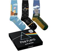 Pink Floyd Socks - Dark Side, Division Bell, Animals - Regalos para amantes de la música, calcetines de algodón, 2 tamaños, 4-7 y 7½-11½, Pink Floyd - Pack, 4-7