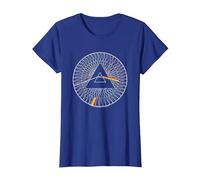 Pink Floyd Spokes Camiseta, Mujer, Azul Real, L