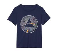 Pink Floyd Spokes Camiseta, Mujer Tallas Grandes, Azul Marino, 2XL Grande