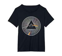 Pink Floyd Spokes Camiseta, Mujer Tallas Grandes, Negro, 2XL Grande