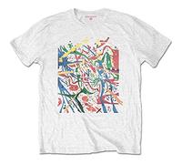 Pink Floyd - T-Shirt # S White Unisex # Pollock Prism