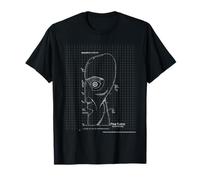 Pink Floyd The Division Bell Blueprint Head Diagrama Camiseta