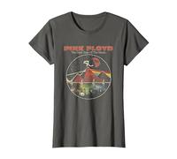 Pink Floyd Vintage Pyramids Camiseta, Mujer, Asfalto, XL