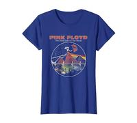 Pink Floyd Vintage Pyramids Camiseta, Mujer, Azul Real, 3XL