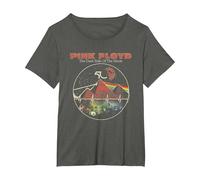Pink Floyd Vintage Pyramids Camiseta, Mujer Tallas Grandes, Asfalto, 2XL Grande