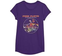 Pink Floyd Vintage Pyramids Camiseta, Niñas, Morado, S