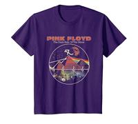 Pink Floyd Vintage Pyramids Camiseta, Niños, Morado, 8 años