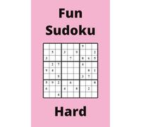 Pink Fun Sudoku Book, 9x9 Puzzles, 200 Pages, 5x8, Hard