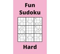 Pink Fun Sudoku Book, 9x9 Puzzles, 250 Pages, 5x8, Hard