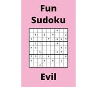 Pink Fun Sudoku Book, 9x9 Puzzles, 50 Pages, 5x8, Evil