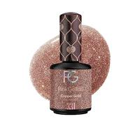 Pink Gella 331 Copper Gold Color Dorado Brillante Oro Esmalte Gel Semipermanente Secado LED