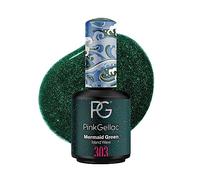 Pink Gellac 303 Mermaid Green Color Verde Sirena Esmalte en Gel Permanente para secado con UV/LED 15 ml