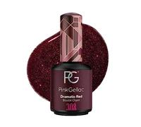 Pink Gellac 308 Dramatic Red Color Rojo Intenso en Gel Permanente para secado con UV/LED 15 ml