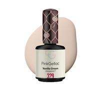 Pink Gellac 329 Vanilla Cream · Esmalte en Gel Blanco Roto Semipermanente · 15 ml · Vegano · Sin HEMA ni TPO · Aplicación en capas finas · Secado LED · Acabado profesional