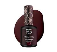 Pink Gellac 332 Sangria Red Color Rojo Oscuro Esmalte Gel Permanente Secado LED