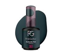 Pink Gellac 361 Authentic Teal - Esmalte en gel permanente 15 ml | Verde petróleo elegante | Vegano | Sin HEMA ni TPO | Compatible con lámpara LED y UV