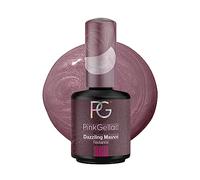 Pink Gellac 363 Dazzling Mauve, Esmalte de Gel Permanente, Color Malva con Brillos Plateados, Acabado Brillante