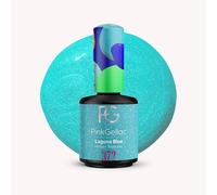 Pink Gellac 372 Laguna Blue Color Azul Esmalte Gel Permanente Larga Duración secado LED 15 ml