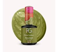 Pink Gellac 377 Velvet Green Esmalte Gel Permanente, Color Verde, Acabado Brillante