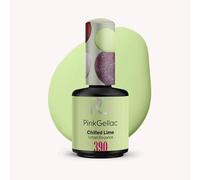 Pink Gellac 390 Chilled Lime Color Lima Suave Manicura Esmalte Gel Semi Permanente Secado bajo lámpara LED