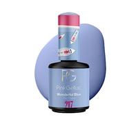 Pink Gellac Esmalte de uñas de gel UV - 217 Wonderful Blue 15 ml - Larga duración esmalte de uñas azul - Gel UV para 14 días uñas en calidad de salón - Fabricado en Holanda