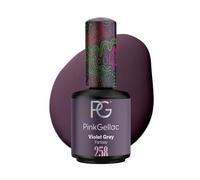 Pink Gellac Esmalte de uñas de gel UV - 258 Violet Grey 15 ml - Esmalte de uñas UV de larga duración - Gel UV para 14 días uñas en calidad de salón - Fabricado en Holanda