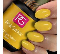 Pink Gellac Esmalte de uñas de gel UV - 314 Lion Yellow 15 ml - Shellac - Esmalte de uñas de gel para lámpara UV - Fácil aplicación - Esmalte de uñas UV - Esmalte de uñas UV fabricado en Holanda