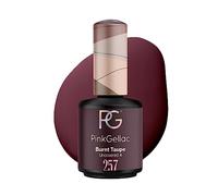 Pink Gellac Esmalte de uñas en Gel - 257 Burnt Taupe 15 ml - Color marrón - Fácil aplicación - Larga duración 14 días hermosas uñas