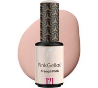 Pink Gellac Pintauñas Semipermanentes - 121 French Pink 8 ml - Esmalte Semipermanente Para Uñas - Para Lámpara LED - Aplicación Fácil - Uñas de Calidad por 14 Días - Vegano y Hecho en Países Bajos