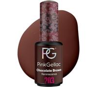 Pink Gellac Pintauñas Semipermanentes - 203 Chocolate Brown 8 ml - Esmalte Semipermanente Para Uñas - Para Lámpara LED - Aplicación Fácil - Uñas de Calidad por 14 Días - Vegano y Hecho en Países Bajos